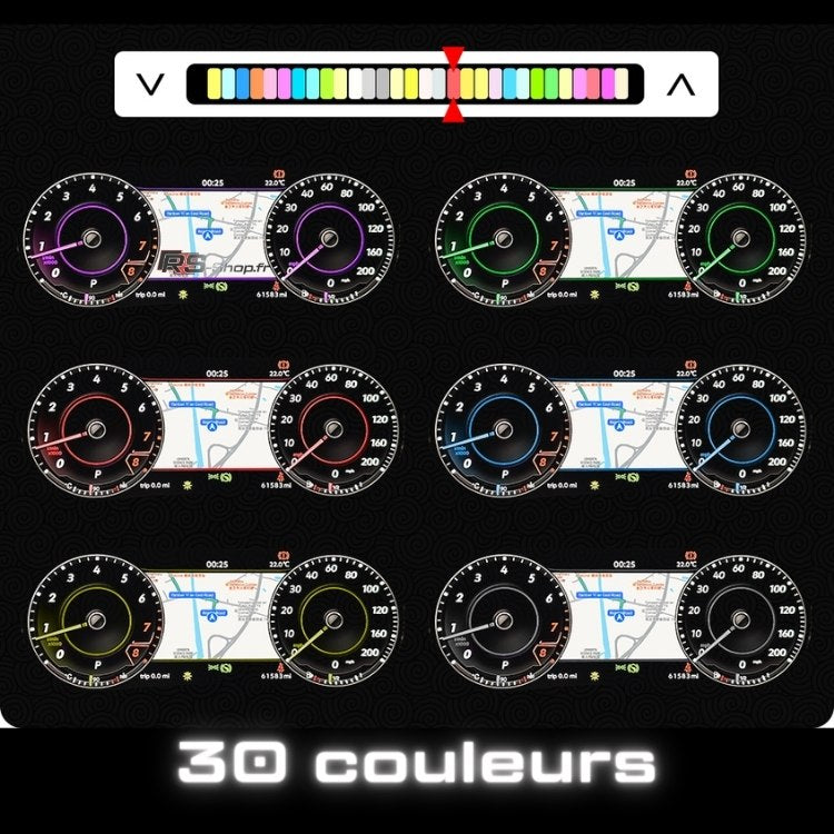 Compteur digital Virtual Cockpit pour Volkswagen Golf 7 et Tiguan