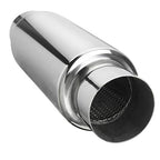 Silencieux d'échappement universel en inox - Sortie 89mm