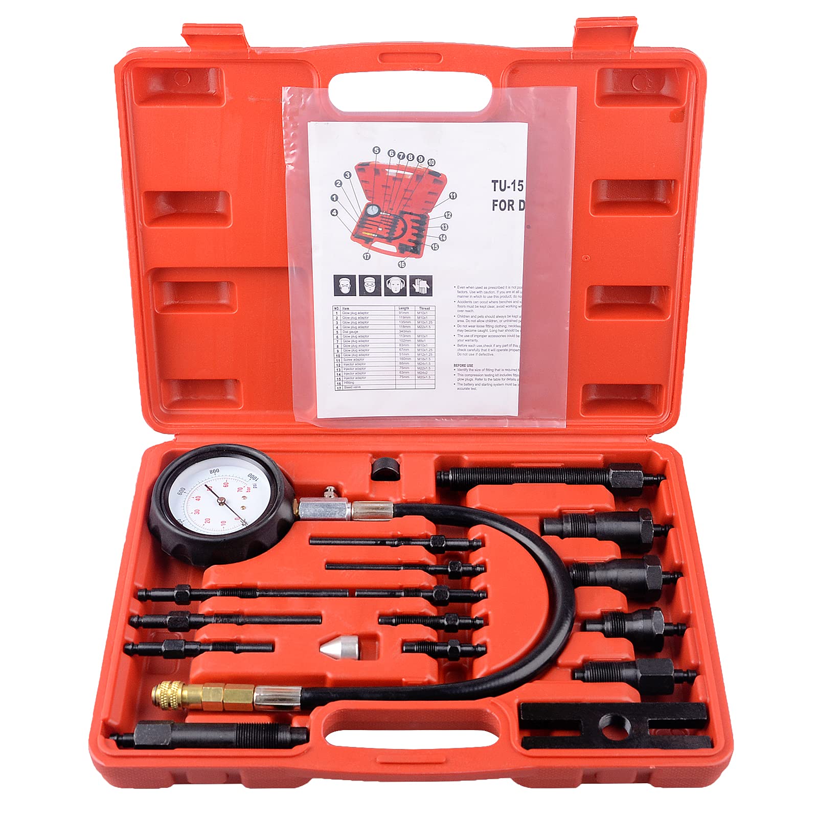 Testeur de Compression pour Moteurs Essence - Kit Diagnostic Professionnel