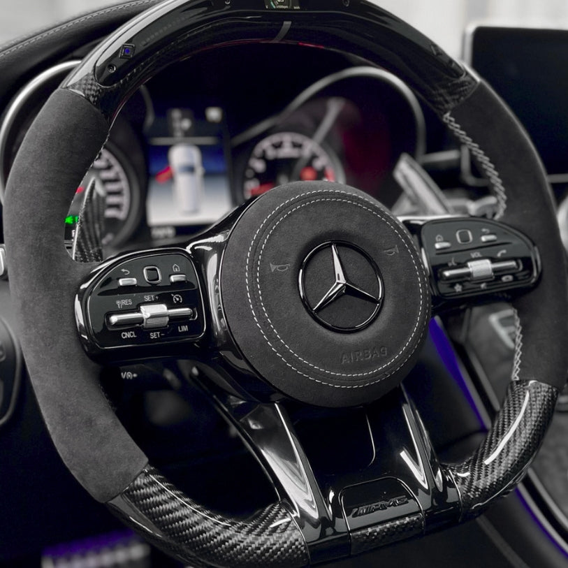 Couvercle Cache Airbag Volant Mercedes Classe C W205 Phase 2