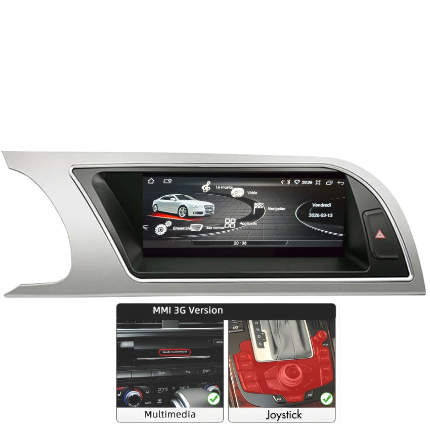 Interface écran CarPlay pour Audi A4 A5 B8 et Audi Q5 8R