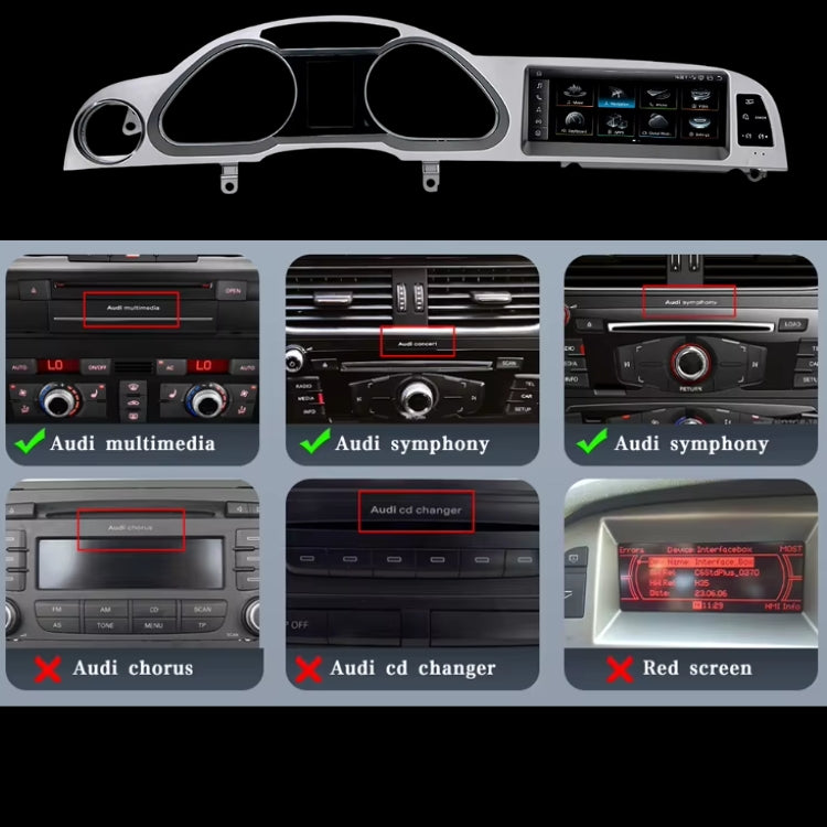 Système multimédia écran Apple CarPlay compatible Audi A6 S6 RS6 C6