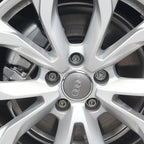 Lot de 4 Caches Moyeux de Roue Emblème Audi (69mm / 60mm)
