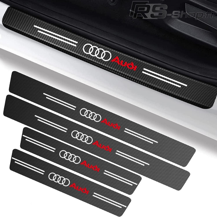 Protections de seuil de porte adhésives logo Audi S-line