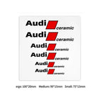 Kit de 6 Autocollants logo Audi S-Line et RS pour carrosserie