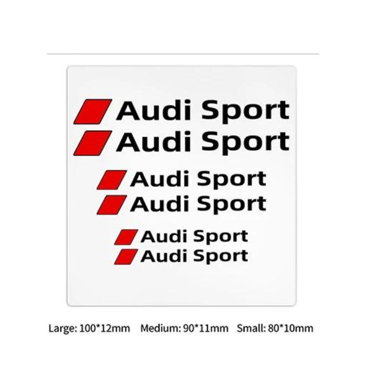 Kit de 6 Autocollants logo Audi S-Line et RS pour carrosserie
