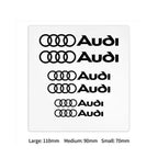 Kit de 6 Autocollants logo Audi S-Line et RS pour carrosserie