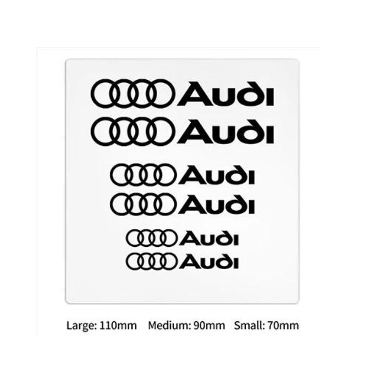 Kit de 6 Autocollants logo Audi S-Line et RS pour carrosserie