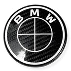 Logo emblème BMW finition carbone capot et coffre