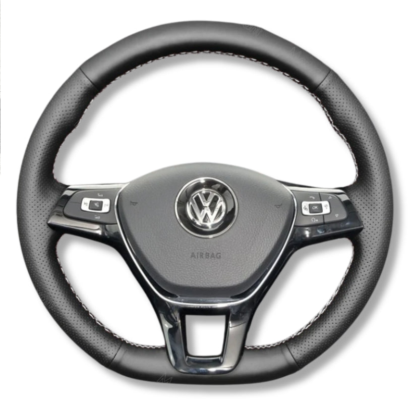 Housse de volant compatible Volkswagen Golf 7 / Polo 6R 6C / Tiguan