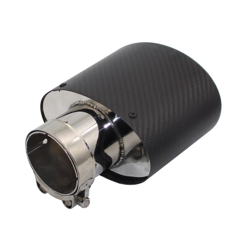 Sortie d'Échappement Ovale Noire Type RS3 - 90x150mm