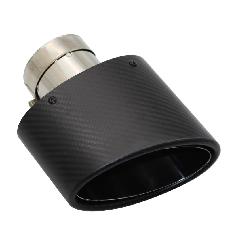 Sortie d'Échappement Ovale Noire Type RS3 - 90x150mm