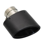 Sortie d'Échappement Ovale Noire Type RS3 - 90x150mm