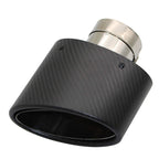 Sortie d'Échappement Ovale Noire Type RS3 - 90x150mm