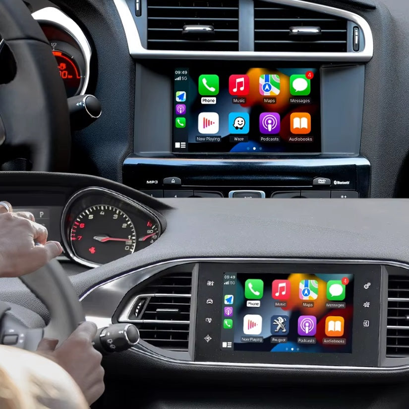 Interface Apple CarPlay / Android Auto pour véhicules Peugeot et Citroën