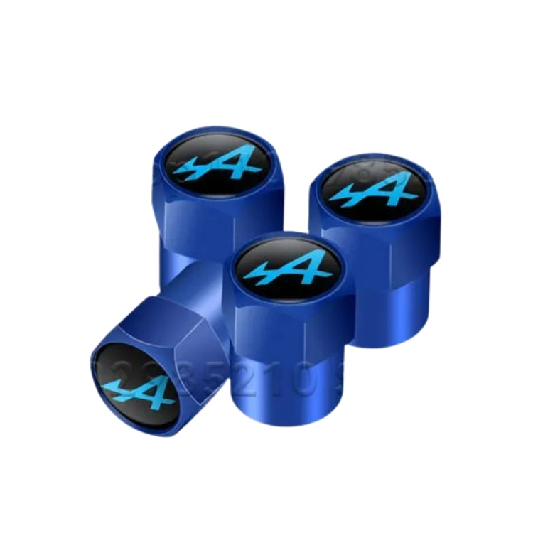 Bouchons de Valve Aluminium siglés Alpine - Accessoire Roue