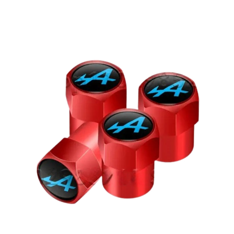 Bouchons de Valve Aluminium siglés Alpine - Accessoire Roue