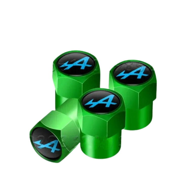 Bouchons de Valve Aluminium siglés Alpine - Accessoire Roue
