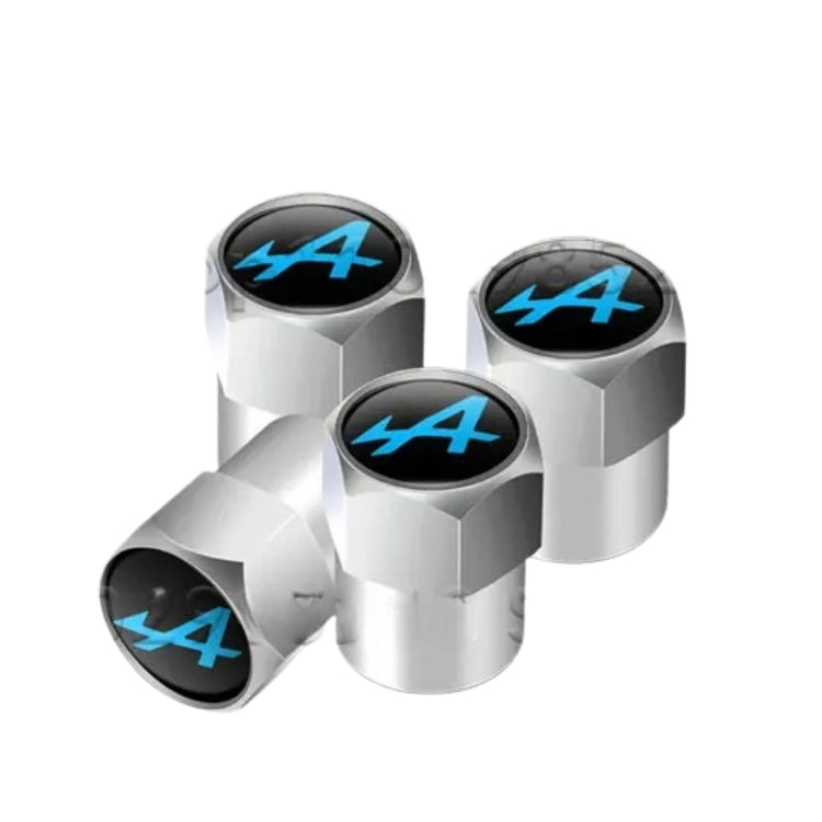 Bouchons de Valve Aluminium siglés Alpine - Accessoire Roue