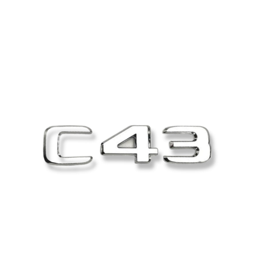 Logo noir Mercedes Classe C W205 C43 C63S AMG