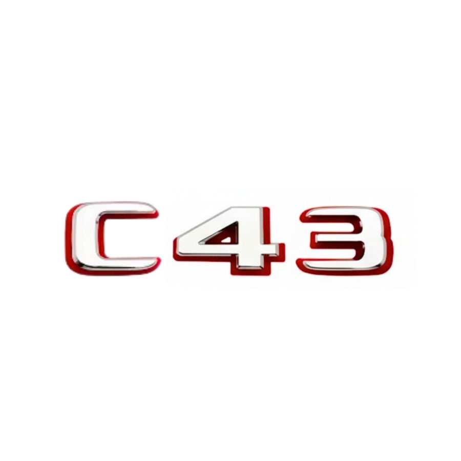 Logo noir Mercedes Classe C W205 C43 C63S AMG