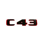 Logo noir Mercedes Classe C W205 C43 C63S AMG
