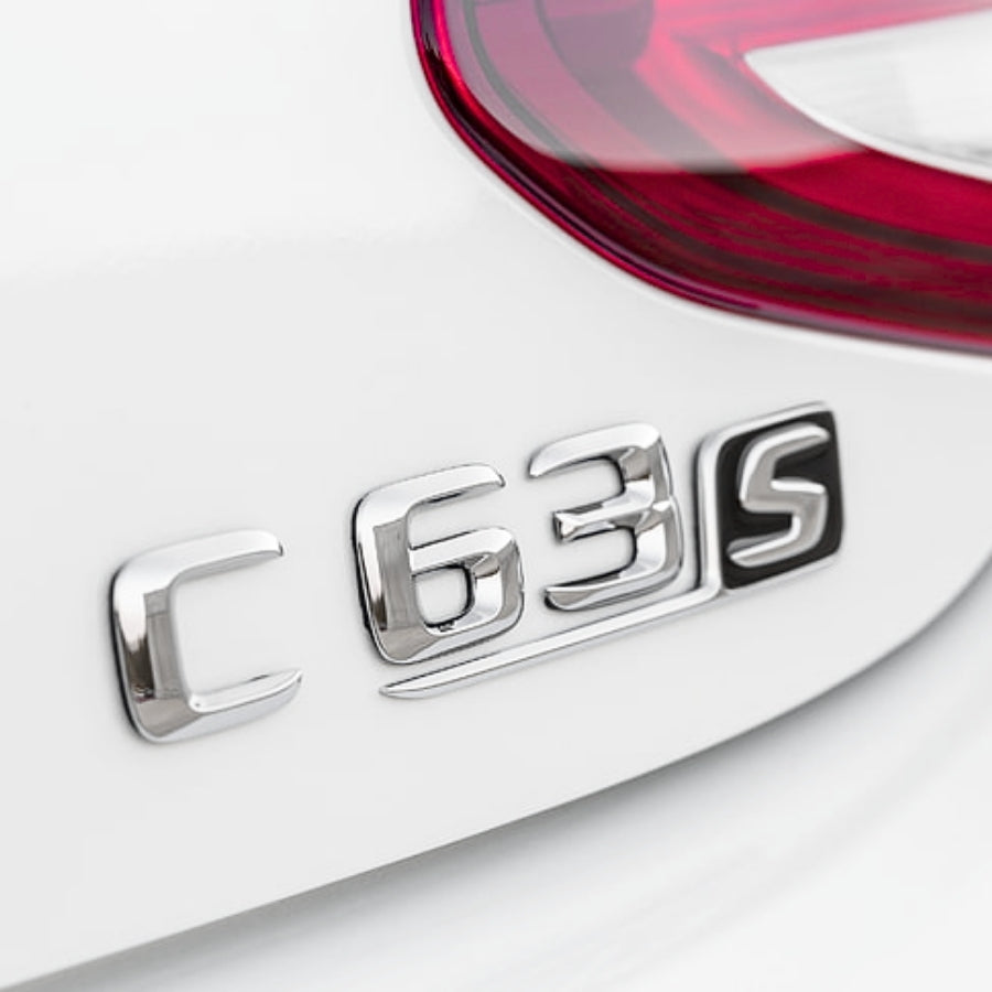 Logo noir Mercedes Classe C W205 C43 C63S AMG