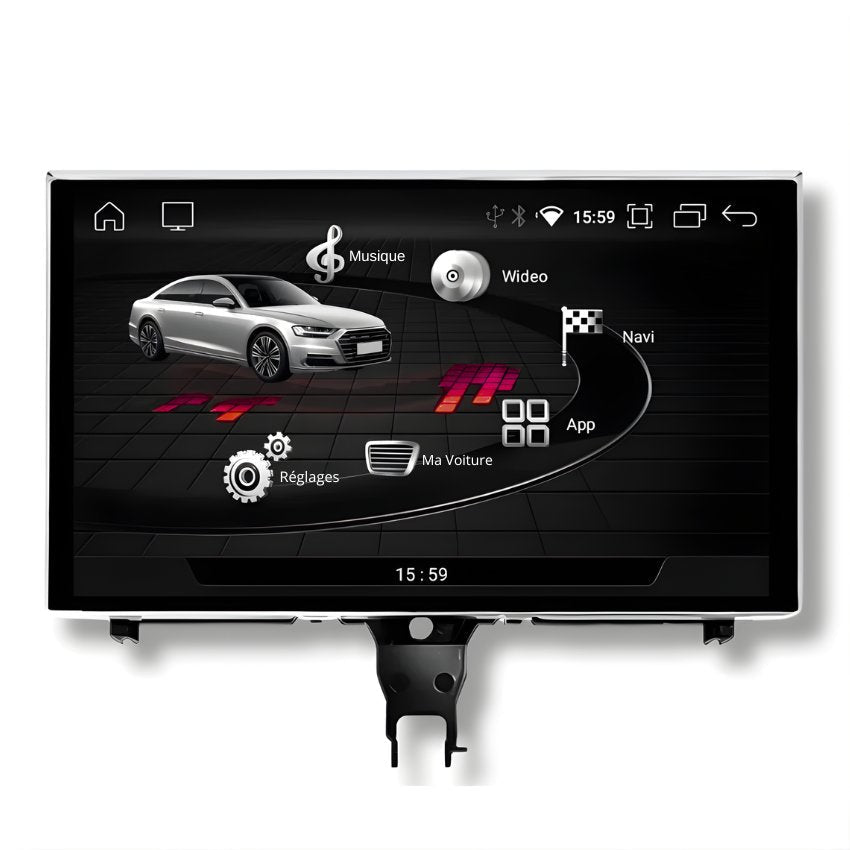 Poste autoradio Android écran tactile CarPlay Audi A6 C7 2011-2018
