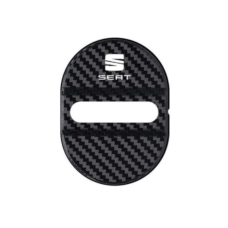 Cache Serrure de Porte Finition Acier pour Seat Leon / Ibiza FR