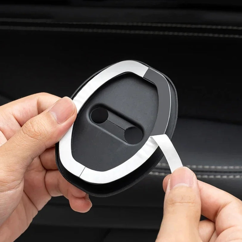 Lot de Protections de Serrure Noire pour Tesla Model 3 / Y