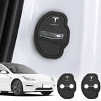 Lot de Protections de Serrure Noire pour Tesla Model 3 / Y