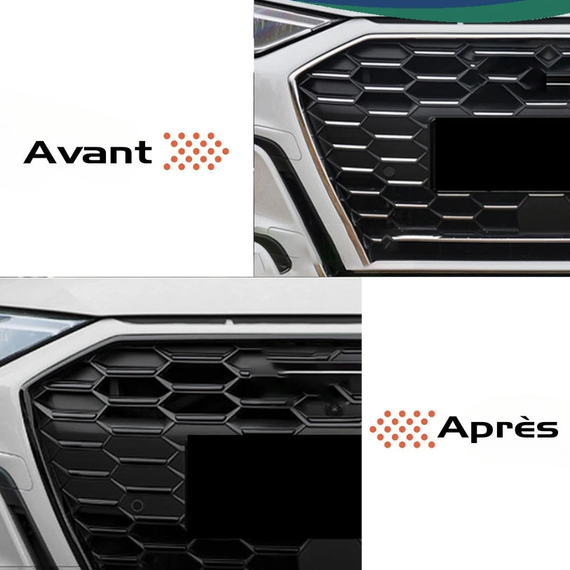 Entourage de Calandre Avant Noir Brillant Audi A3 S3 8Y (Nouveau Modèle)