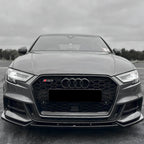 Calandre Look RS3 Black Edition pour Audi A3 S3 8V Sportback / Berline