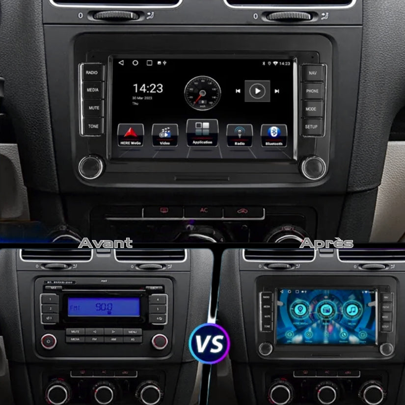 Autoradio Écran Tactile CarPlay Android Auto pour VW Golf 5 6 Polo Seat Skoda