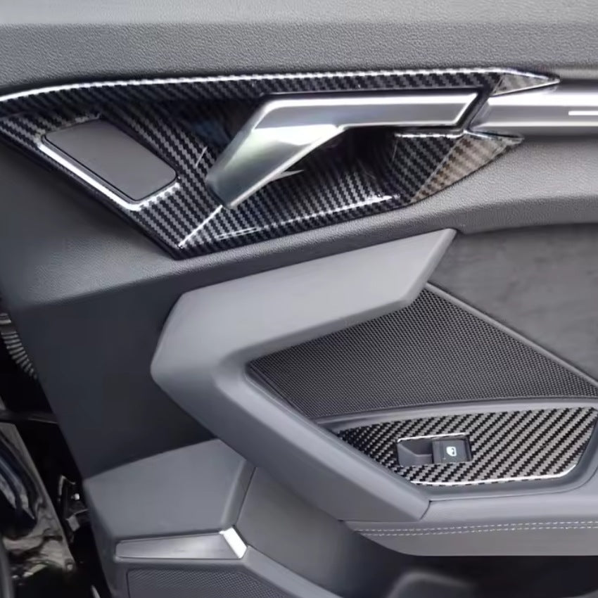 Entourage de poignées et lève-vitres carbone Audi A3 S3 RS3 8Y