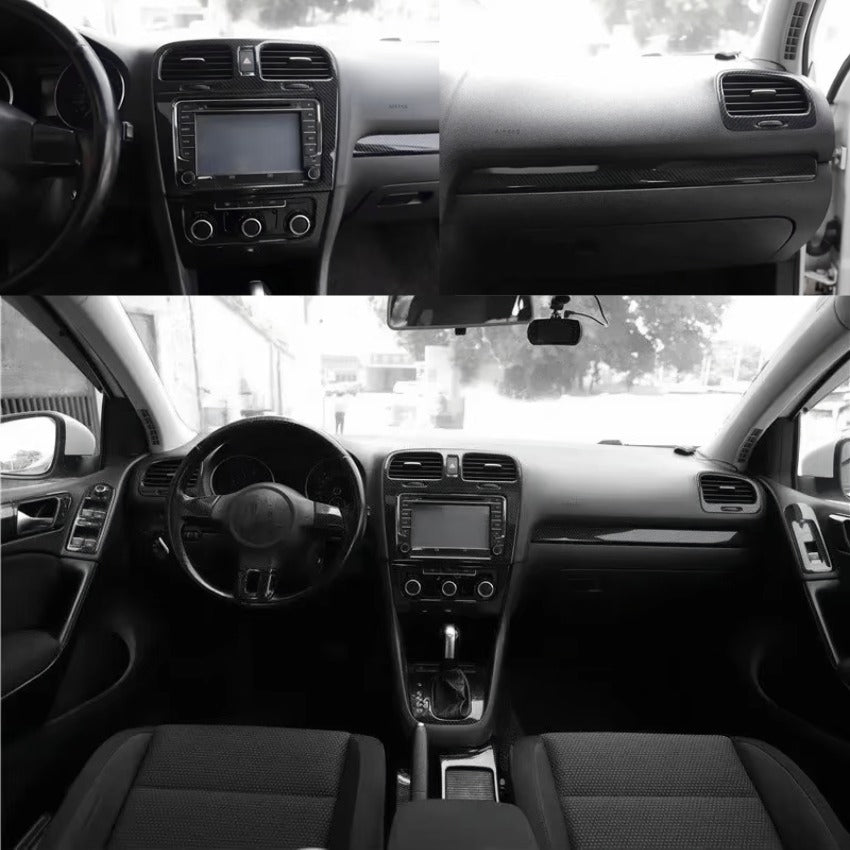 Pack Décoration Intérieure Carbone pour Volkswagen Golf VI MK6