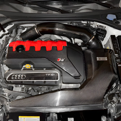 Cache Moteur en Carbone Véritable pour Audi RS3 8V / 8Y 2.5 TFSI