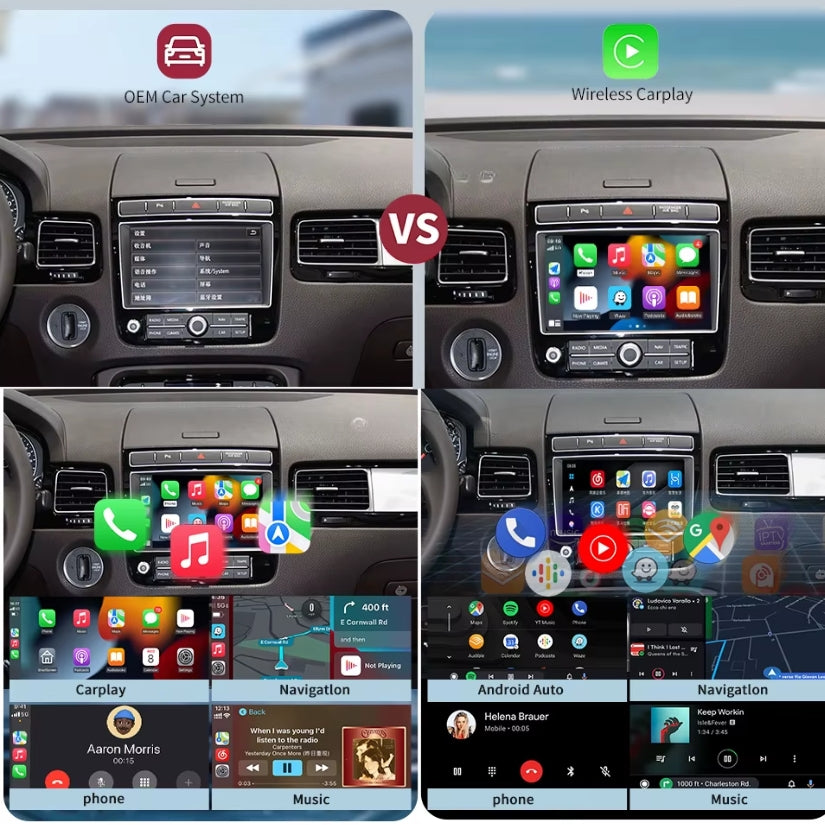 Boîtier Apple CarPlay & Android Auto compatible Volkswagen Touareg