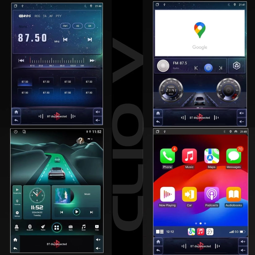 Poste autoradio tactile CarPlay et Android Auto Renault Clio V