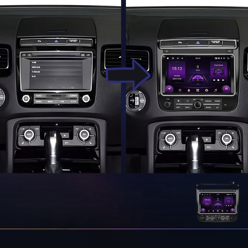 Autoradio Android CarPlay spécifique Volkswagen Touareg II (7P)