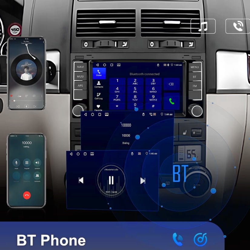 Écran Tactile CarPlay pour VW Touareg 7L et Transporter T5