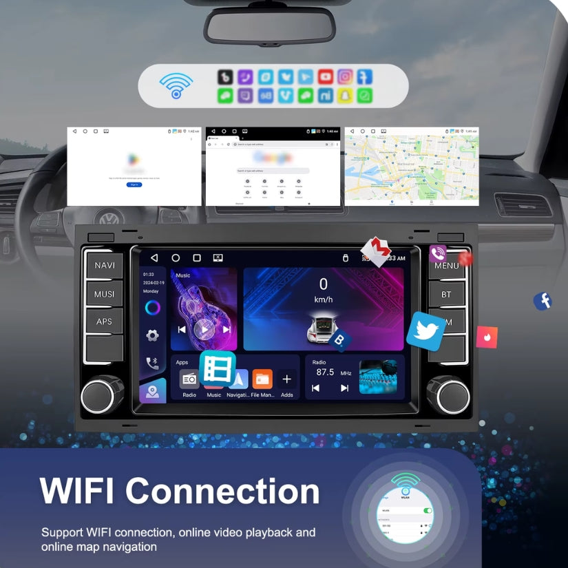 Écran Tactile CarPlay pour VW Touareg 7L et Transporter T5