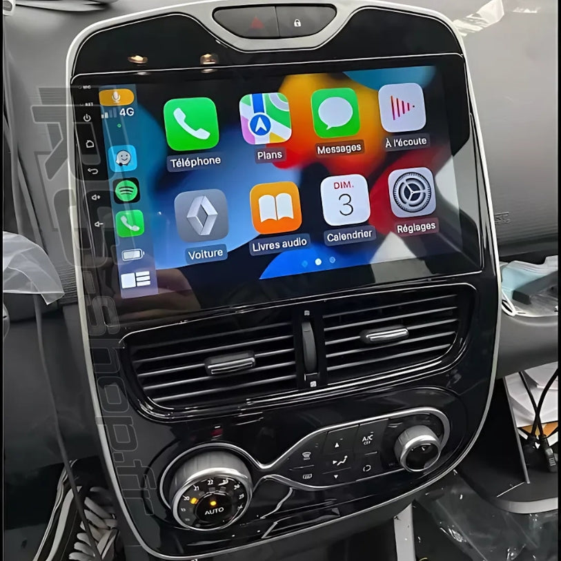 Autoradio tactile Android avec Apple CarPlay pour Renault Clio IV