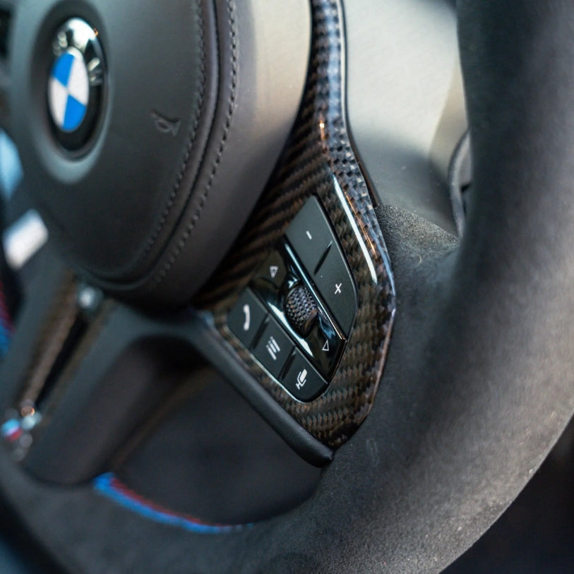 Cache Volant Finition Carbone BMW Série 3 G20 Série 5 G30 M3 G80