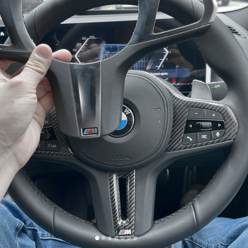 Cache Volant Finition Carbone BMW Série 3 G20 Série 5 G30 M3 G80
