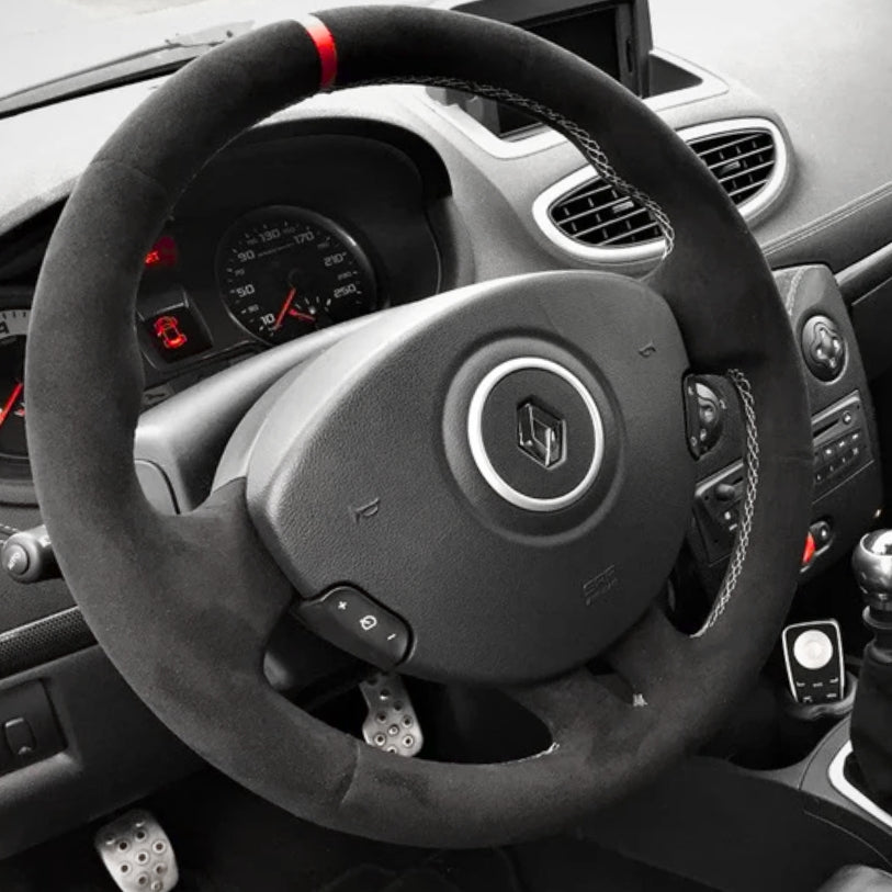 Protection de volant cuir compatible Renault Clio III RS / GT