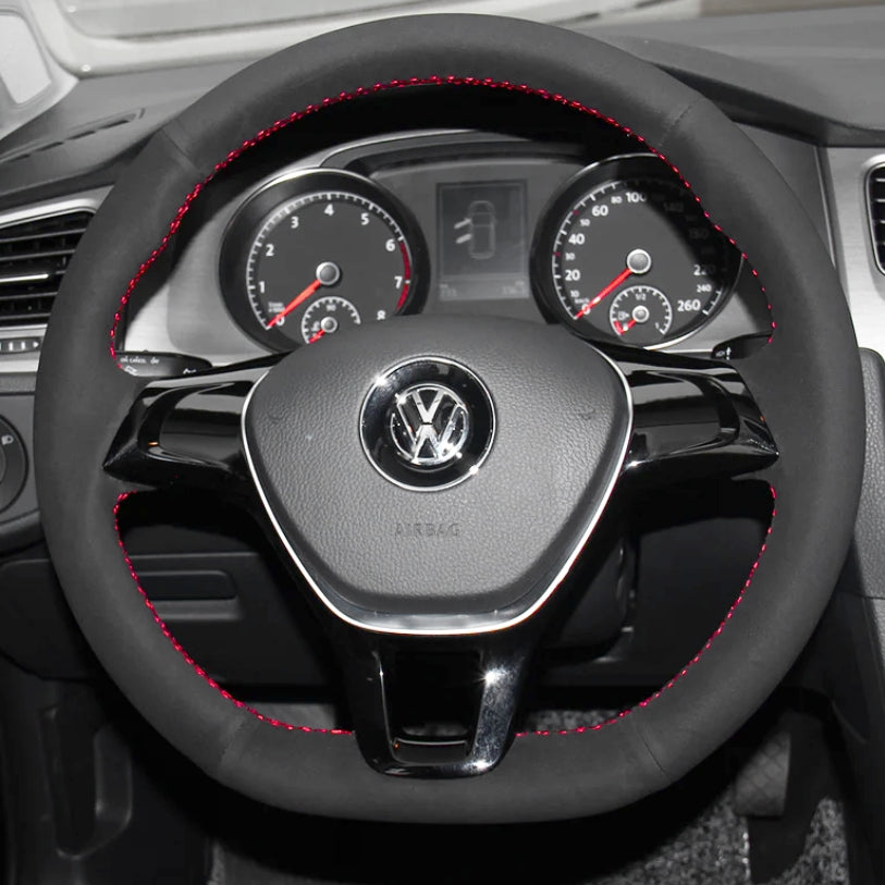 Housse de volant compatible Volkswagen Golf 7 / Polo 6R 6C / Tiguan