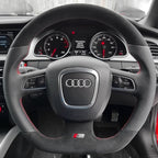 Couvre-volant spécifique Audi A4 S4 RS4 B7 - Volant 3 branches