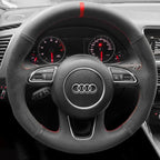 Housse de volant forme ronde pour Audi A4 A5 Q5 B8