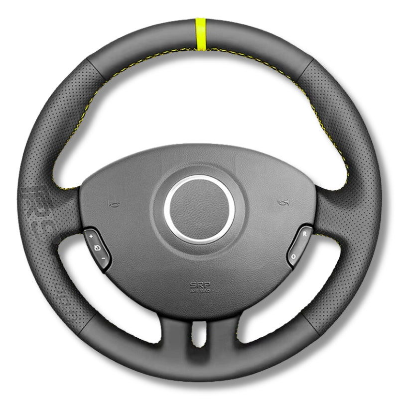 Protection de volant cuir compatible Renault Clio III RS / GT